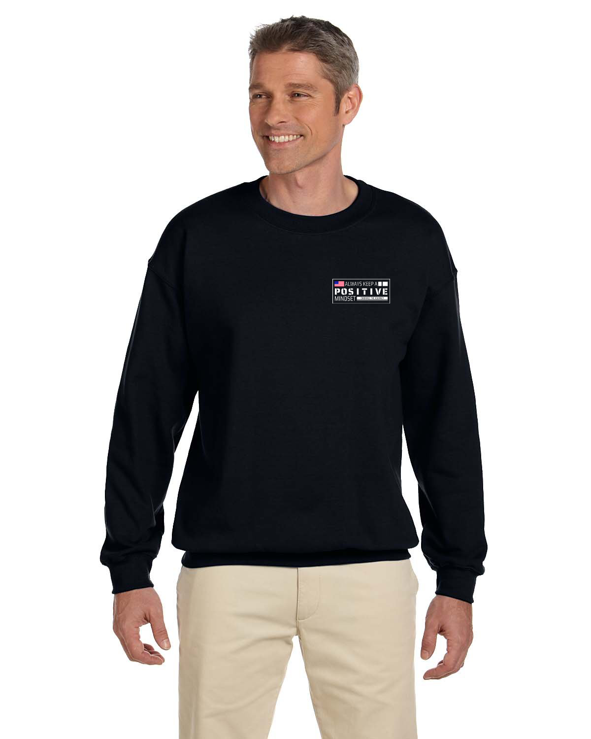 Crew Sweatershirt - L12 Sports Clothing - Always Keep A Positive Mindset