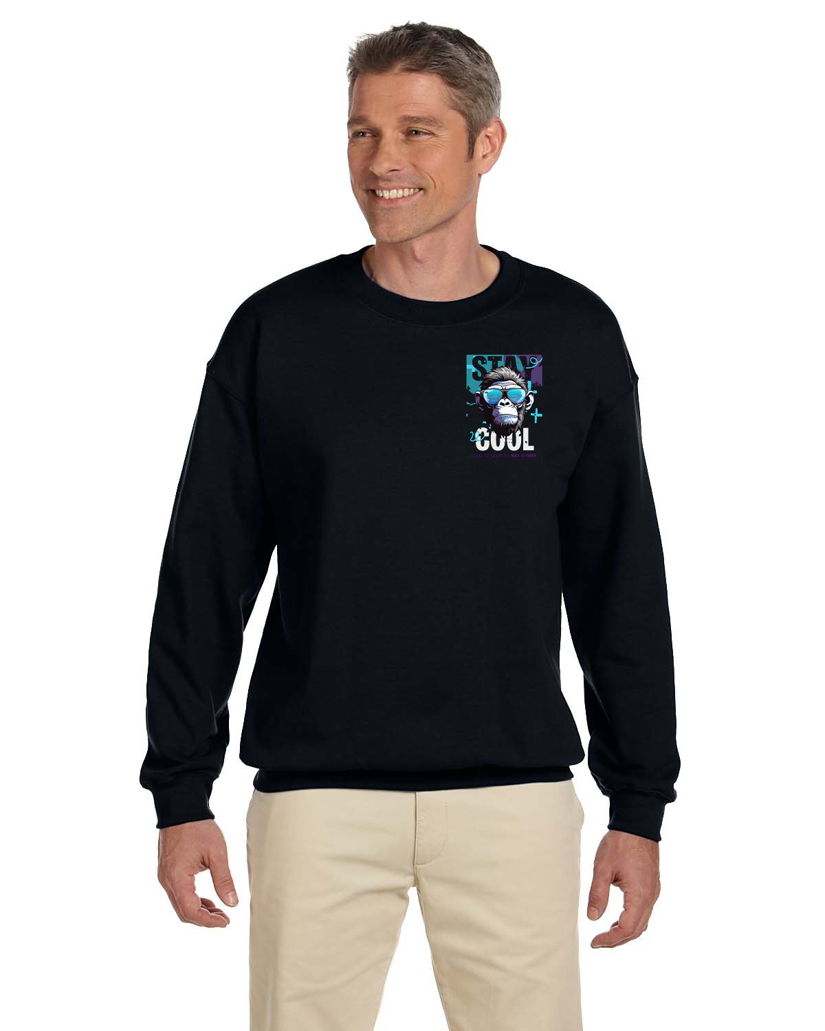 Crew Sweatershirt - L12 Sports Clothing - Stay Cool (Monkey)