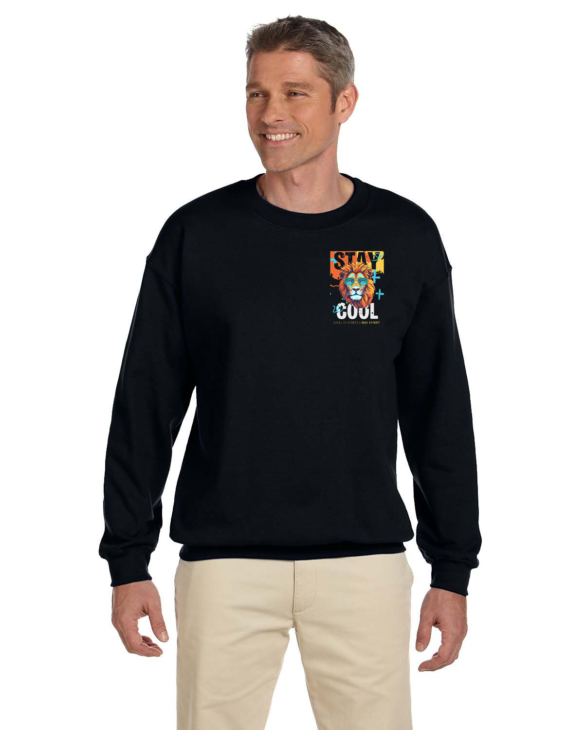 Crew Sweatershirt - L12 Sports Clothing - Stay Cool (Lion)