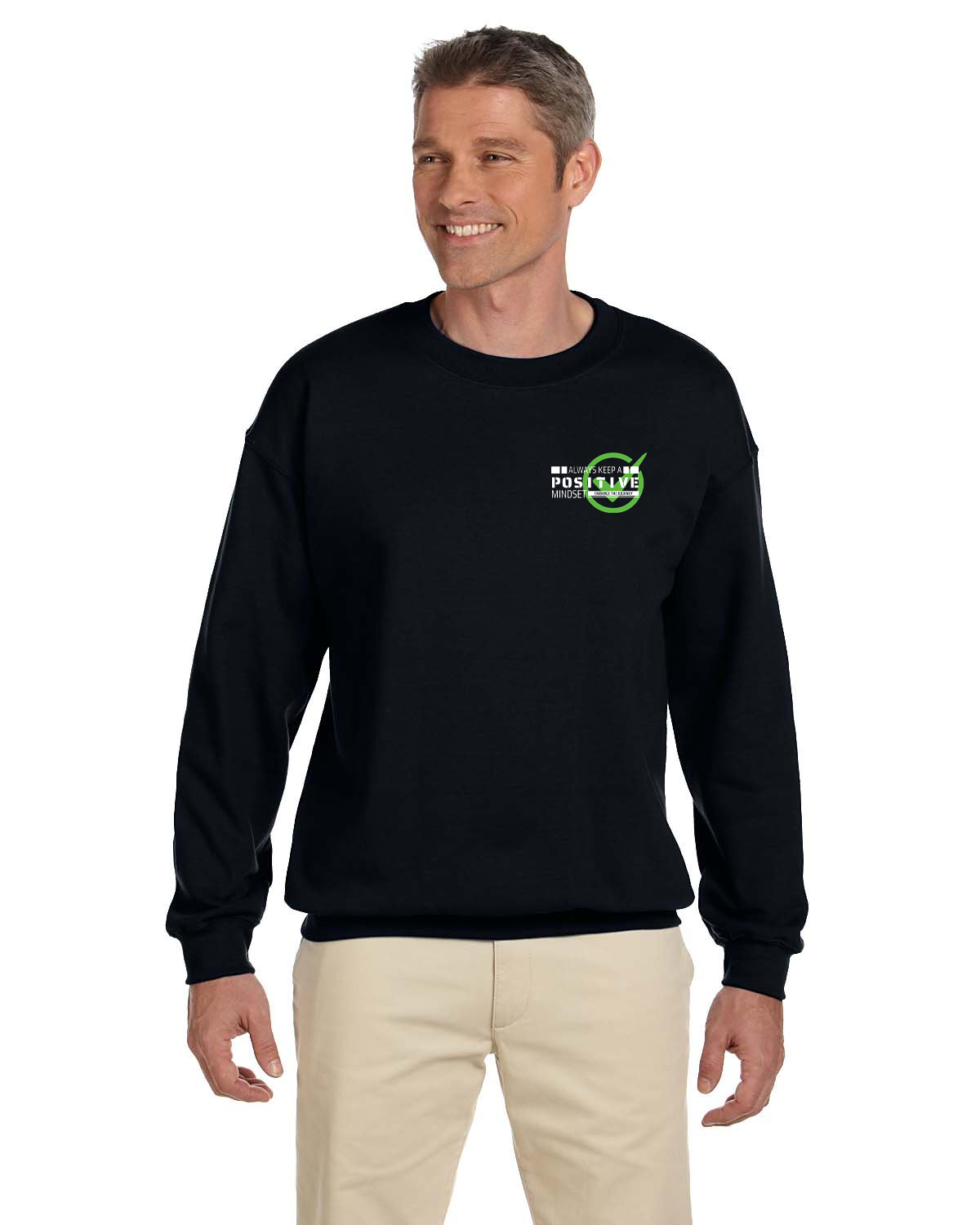 Crew Sweatershirt - L12 Sports Clothing - Positive Mindset