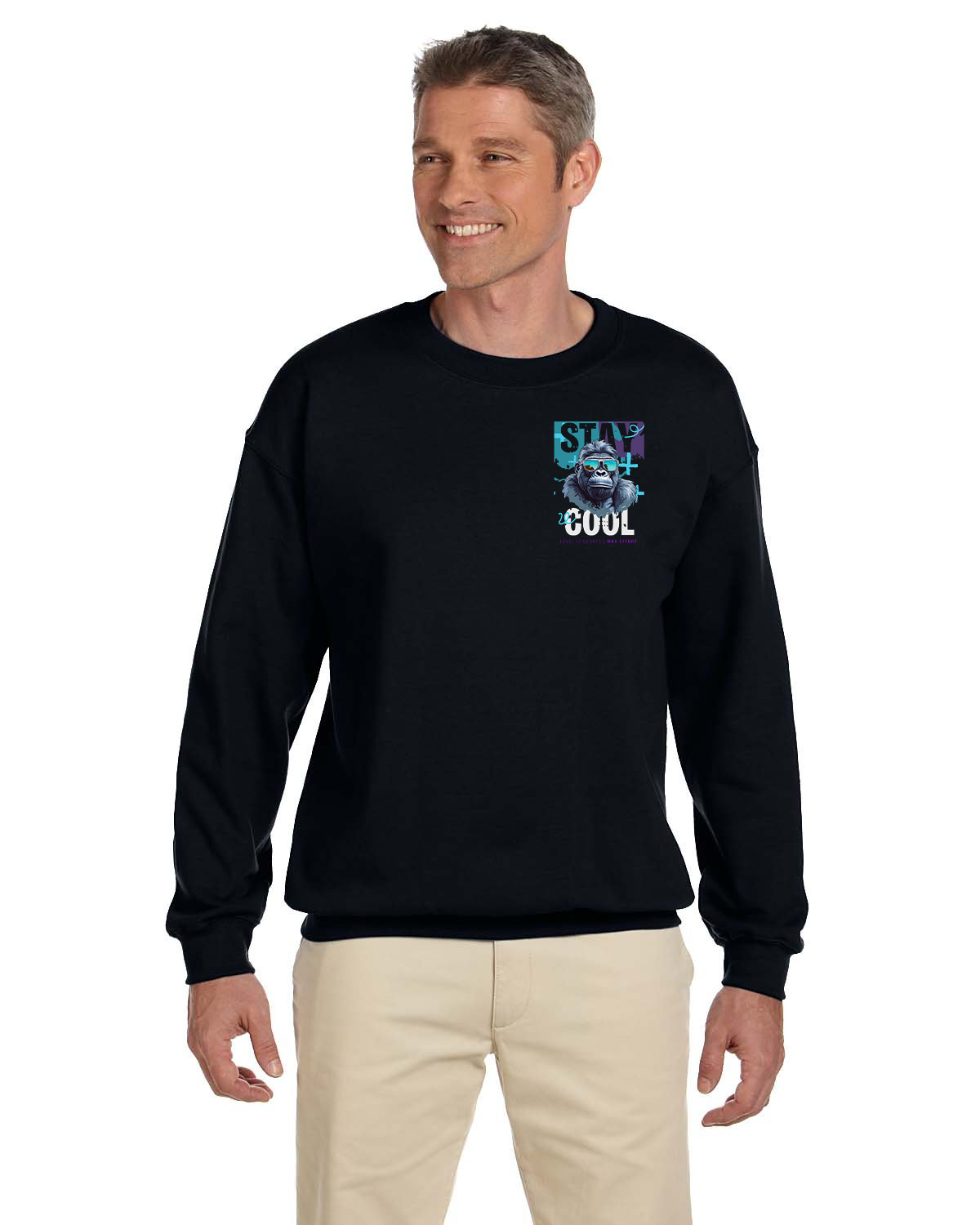 Crew Sweatershirt - L12 Sports Clothing - Stay Cool (Monkey 2)