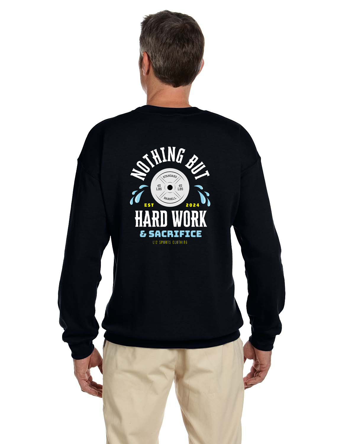 Crew Sweatershirt - L12 Sports Clothing - Hard Work