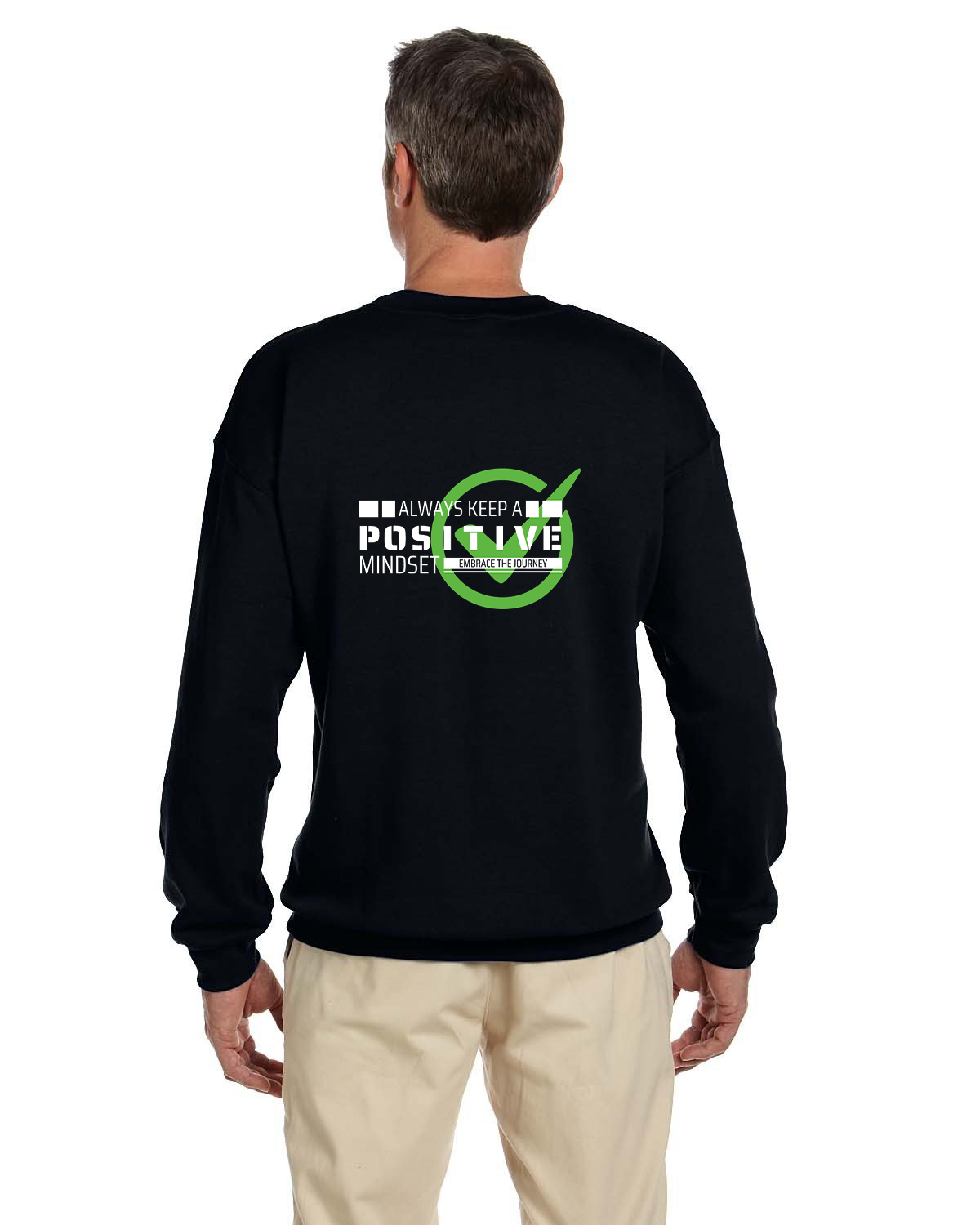 Crew Sweatershirt - L12 Sports Clothing - Positive Mindset