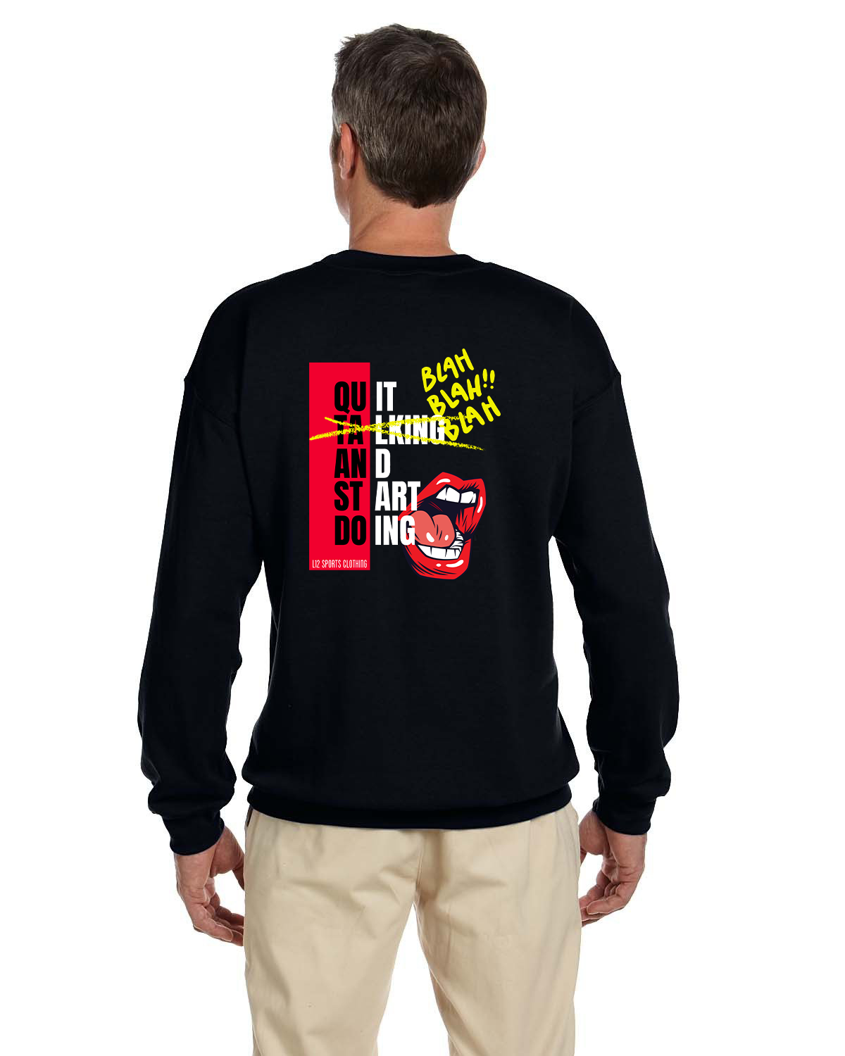 Crew Sweatershirt - L12 Sports Clothing - Quit And Start Doing