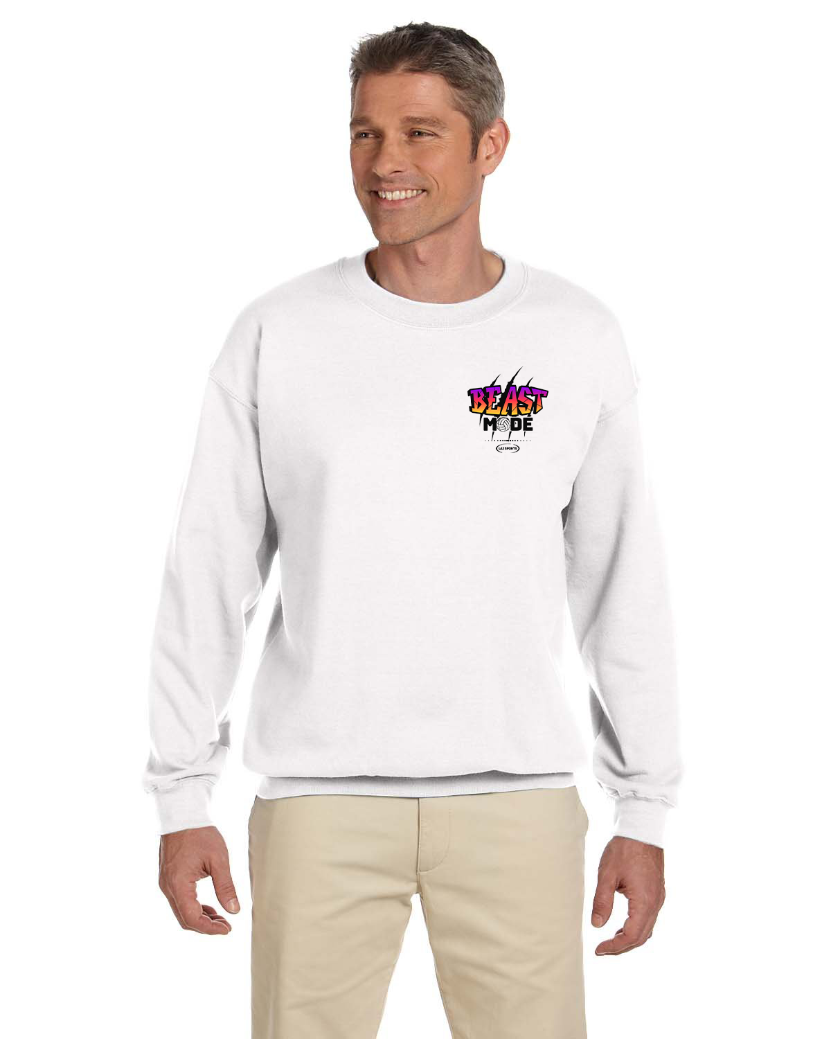 Crew Sweatershirt - L12 Sports Clothing - Beast Mode