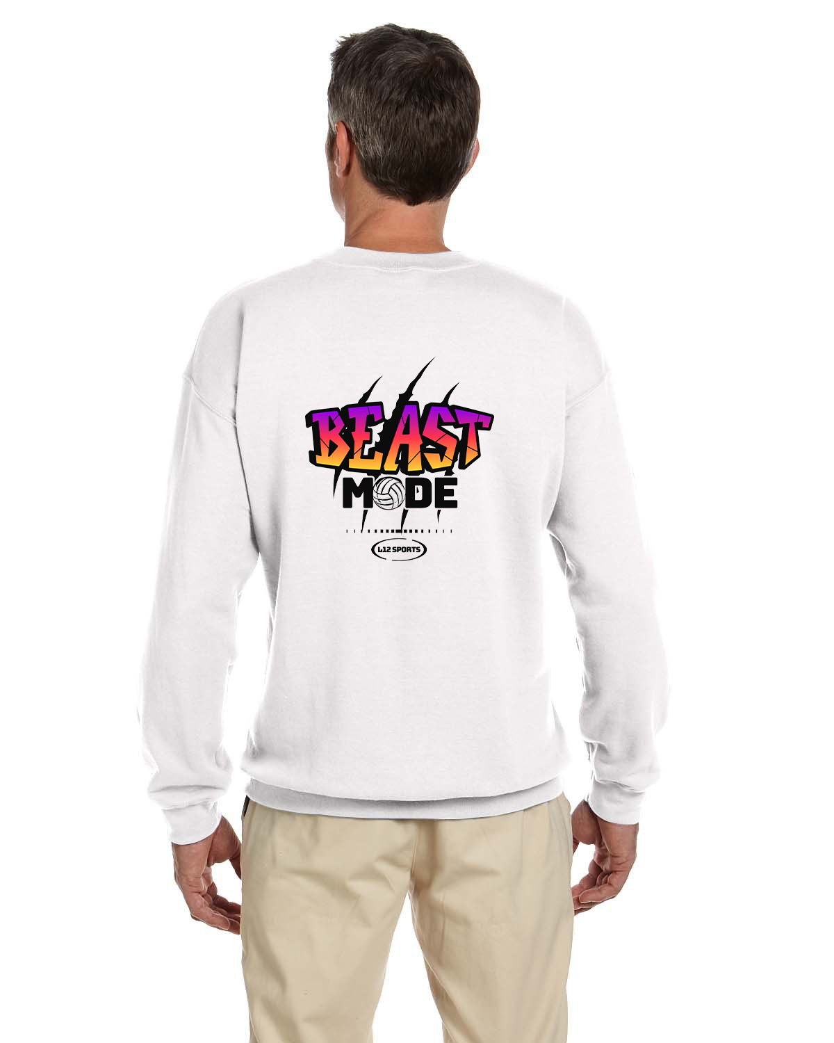 Crew Sweatershirt - L12 Sports Clothing - Beast Mode