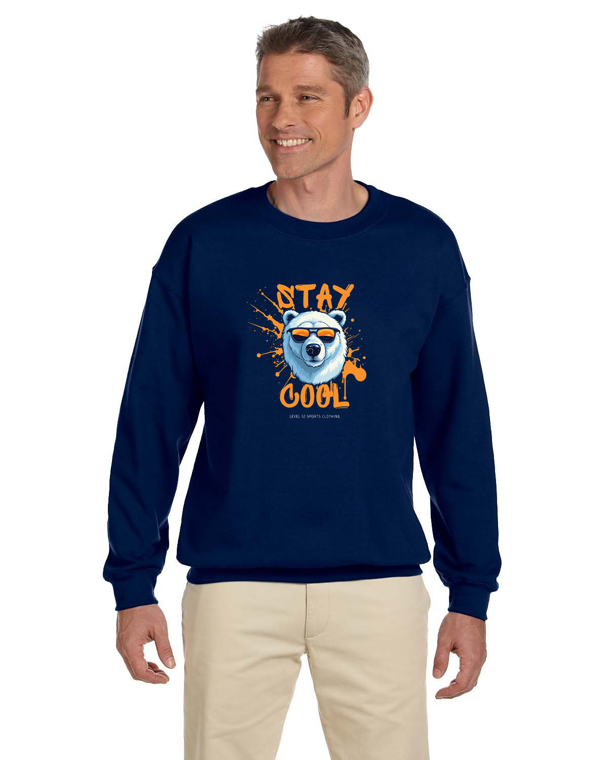 Crew Sweatershirt - L12 Sports Clothing - Stay Cool (Polar bear)