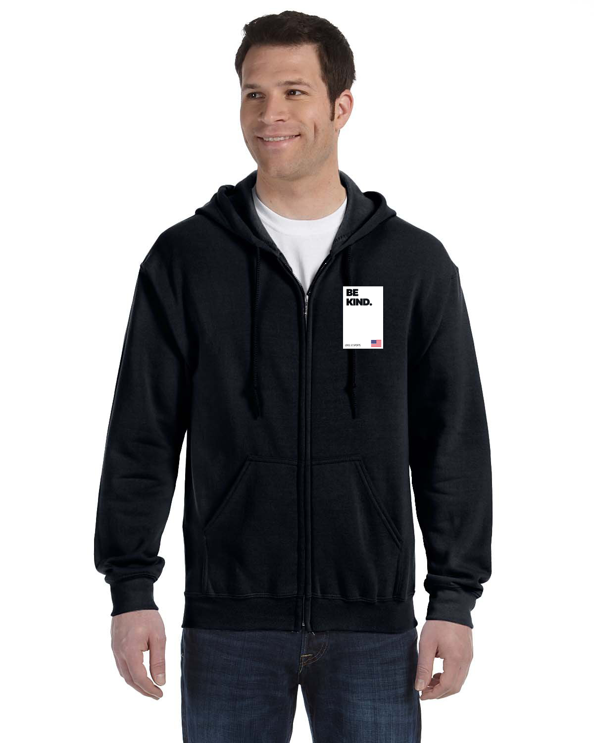 Full Zip Hoodie - L12 Sports Clothing - Be Kind