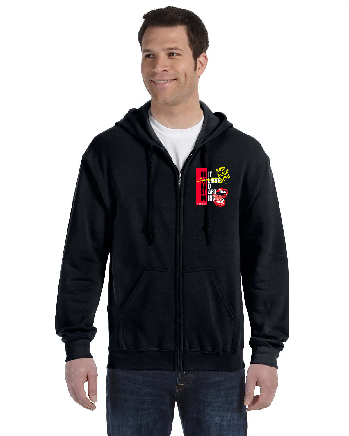 Full Zip Hoodie - L12 Sports Clothing - Quit And Start Doing