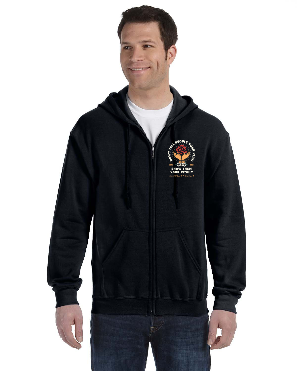 Full Zip Hoodie - L12 Sports Clothing - Don't Tell People Your Plan