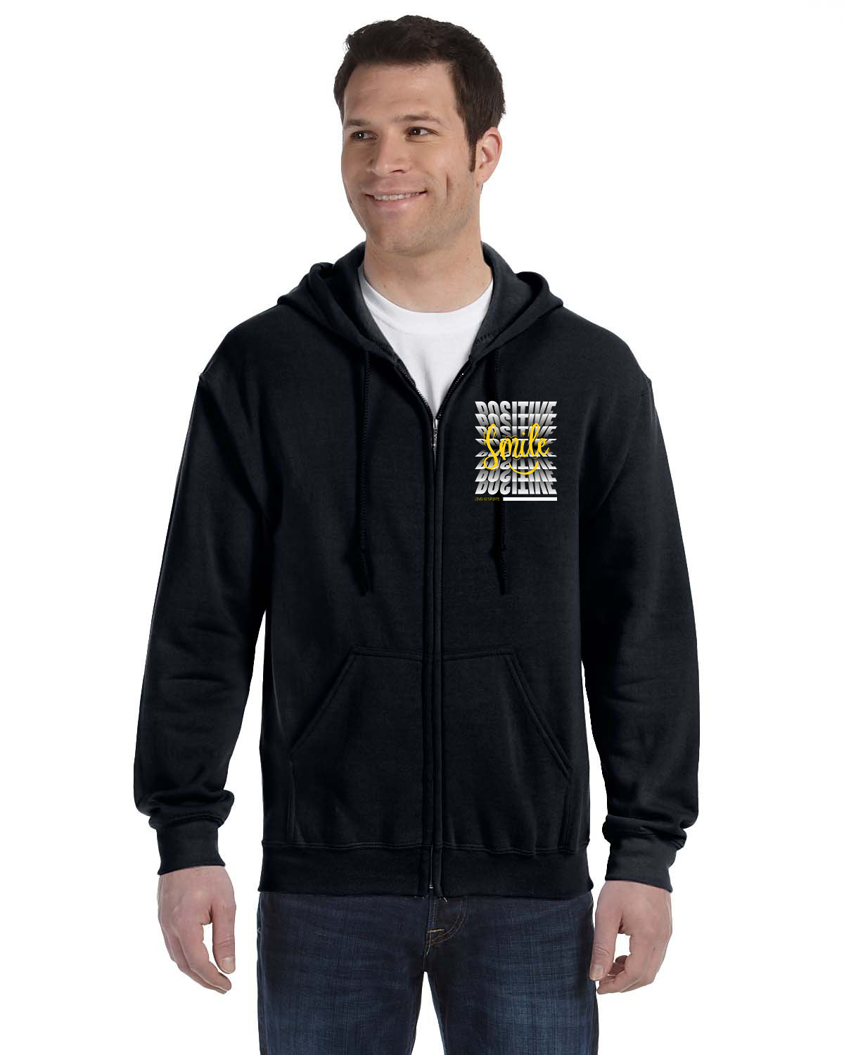 Full Zip Hoodie - L12 Sports Clothing - Positive Smile