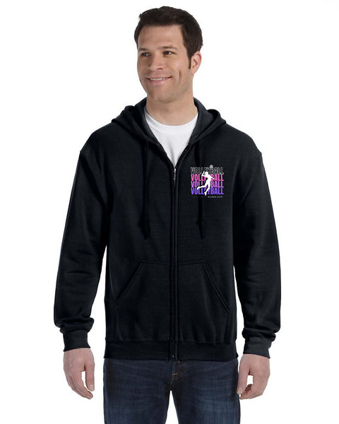 Full Zip Hoodie - L12 Sports Clothing - Volleyball x4 – Simax Sports