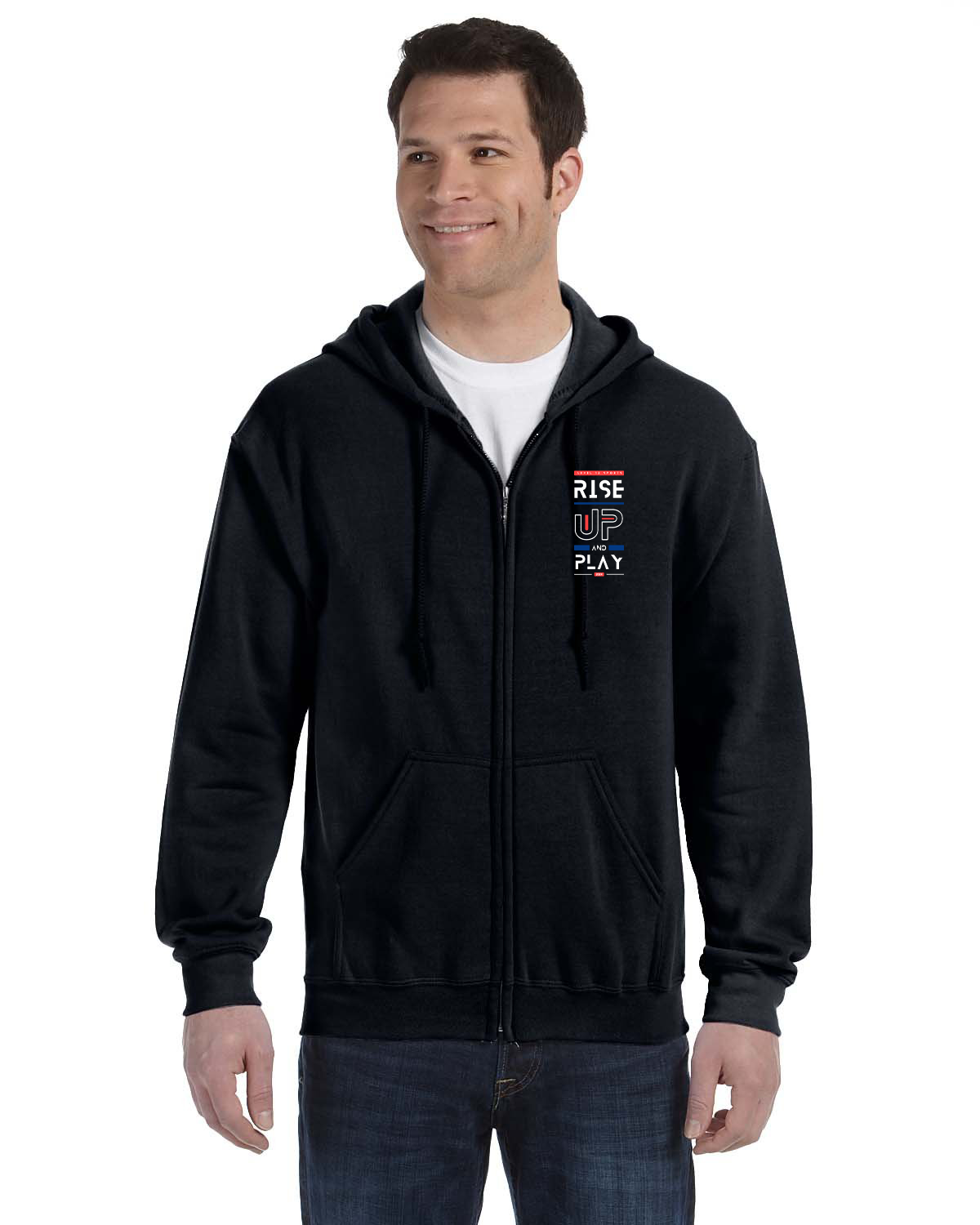 Full Zip Hoodie - L12 Sports Clothing - Rise Up And Play