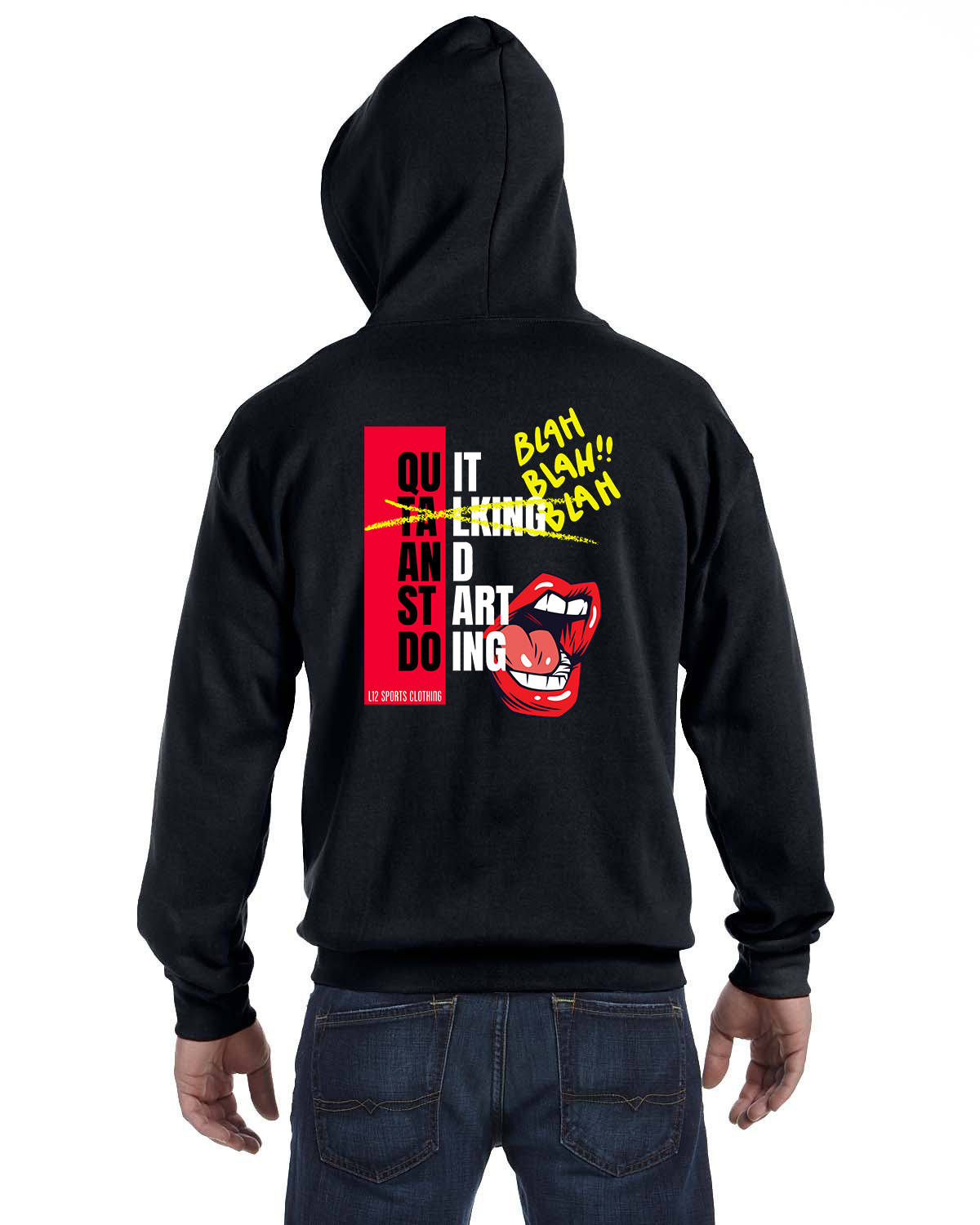 Full Zip Hoodie - L12 Sports Clothing - Quit And Start Doing