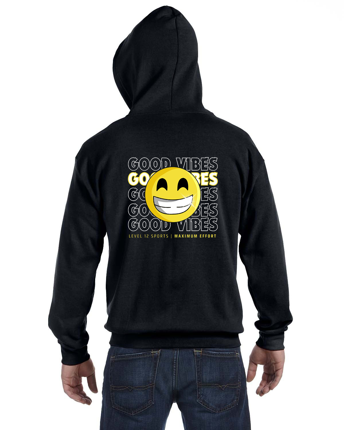 Full Zip Hoodie - L12 Sports Clothing - Good Vibes