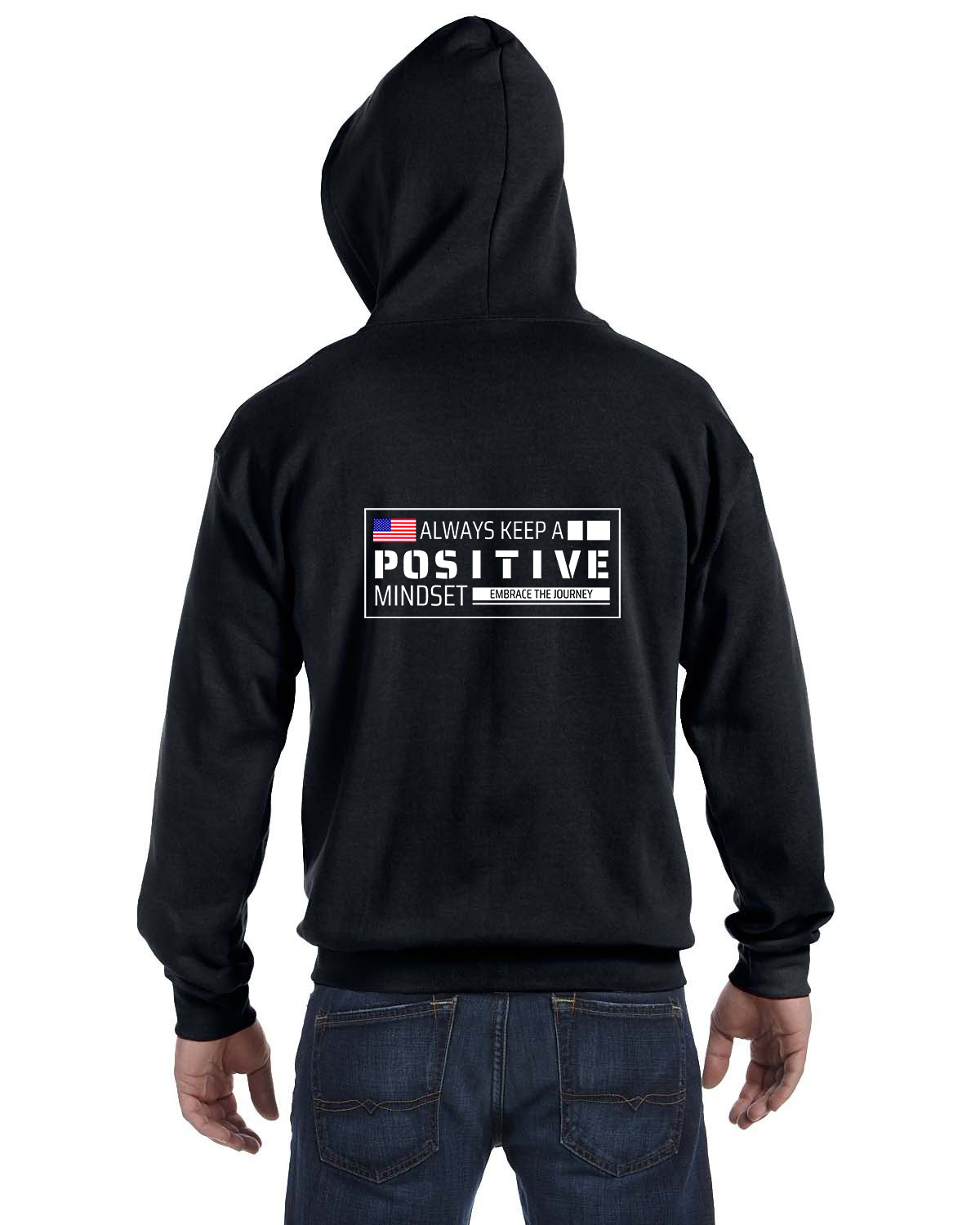 Full Zip Hoodie - L12 Sports Clothing - Always Keep A Positive Mindset