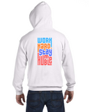 Full Zip Hoodie - L12 Sports Clothing - Work Hard Stay Humble (colorful)
