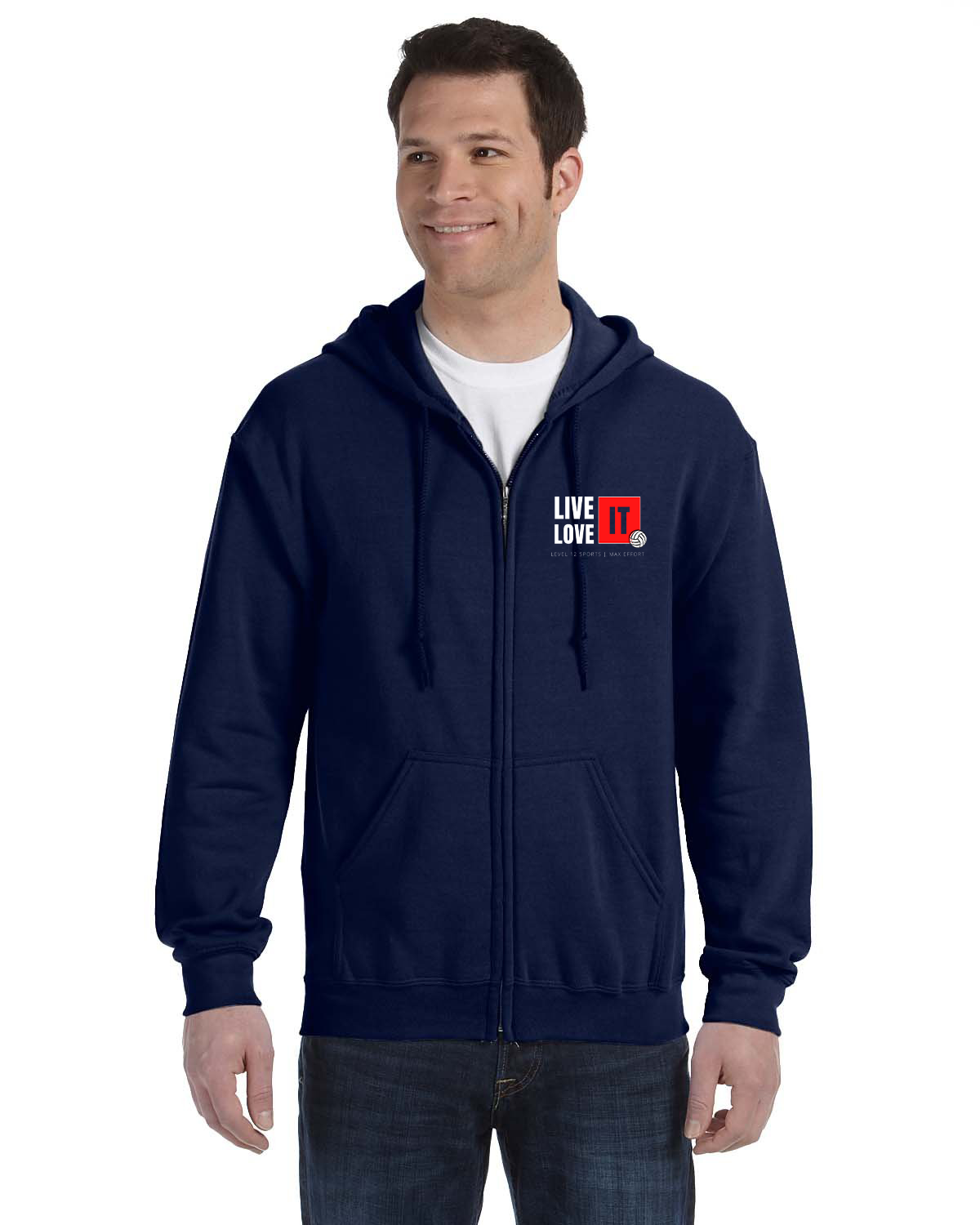 Full Zip Hoodie - L12 Sports Clothing - Live It Love It