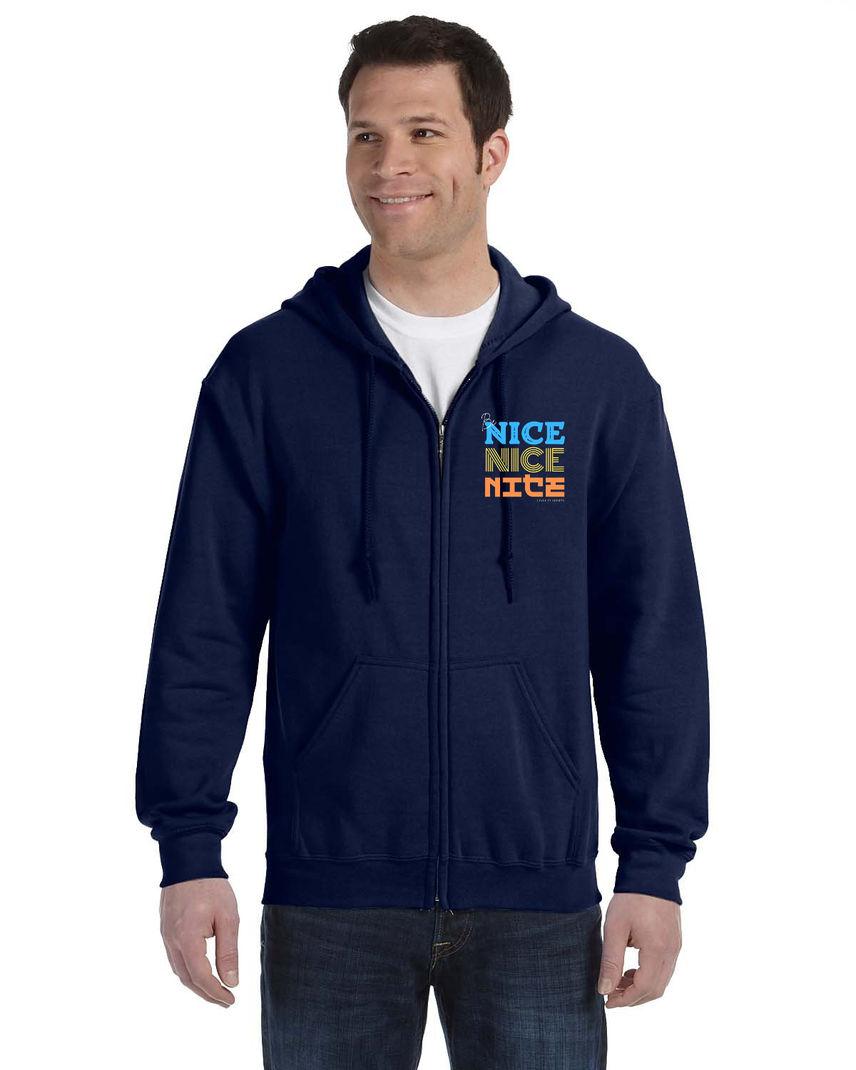 Full Zip Hoodie - L12 Sports Clothing - Be Nice