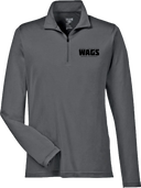 Quarter Zip Hoodies - WAGS Tournament 2026 (Black Wordmark)