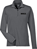 Quarter Zip Hoodies - WAGS Tournament 2026 (Black with outline)