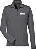 Quarter Zip Hoodies - WAGS Tournament 2026 (White Wordmark)