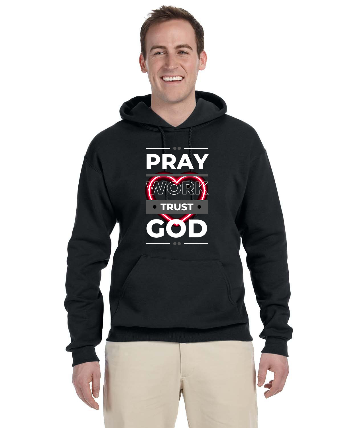 Hoodie - L12 Sports Clothing - Pray Work Trust God