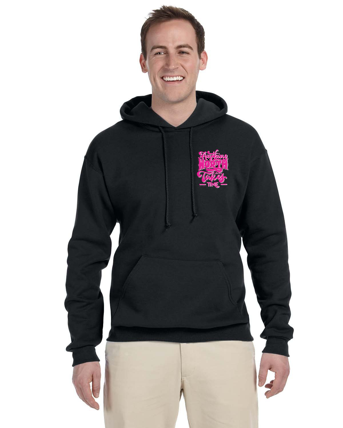 Hoodie - L12 Sports Clothing - Anything Worth Having Takes Time