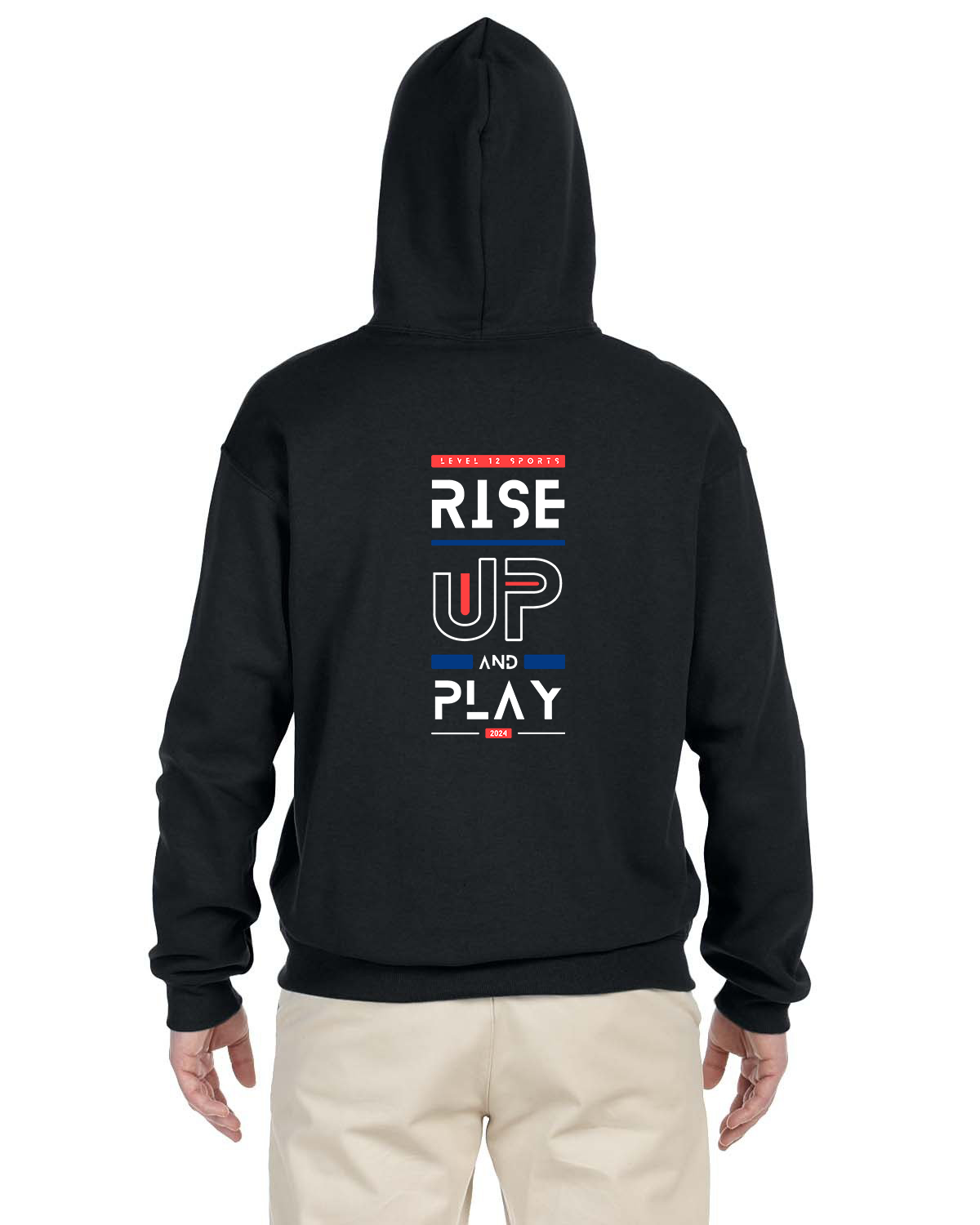 Hoodie - L12 Sports Clothing - Rise Up And Play