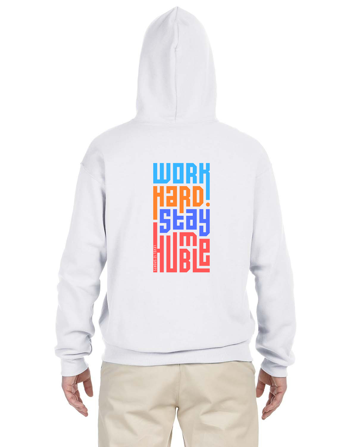 Hoodie - L12 Sports Clothing - Work Hard Stay Humble (colorful)