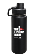 Metalic Black Tumbler - Junior Tour - Wordmark White