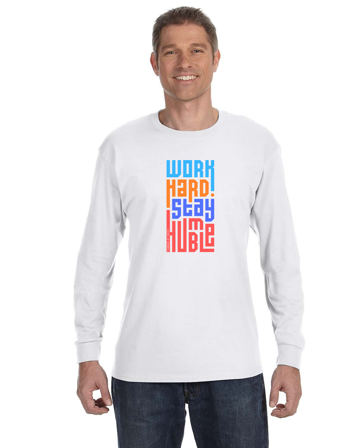 Long Sleeve - L12 Sports Clothing - Work Hard Stay Humble (colorful)