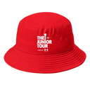 Bucket Hat - Junior Tour - Wordmark White