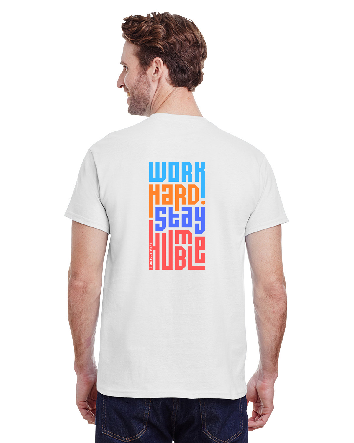 Short Sleeve - L12 Sports Clothing - Work Hard Stay Humble (colorful)