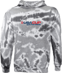 Tie-Dye Hoodies - USA CUP Qualifier Texas 2026 - horizontal red and blue