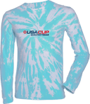 Tie-Dye Long Sleeves - USA CUP Qualifier Texas 2026 - horizontal red and blue
