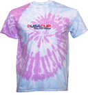Tie-Dye Short Sleeves - USA CUP Qualifier Texas 2026 - horizontal red and blue