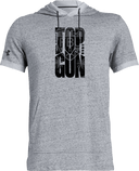Under Armour Stadium Short Sleeve Hoodie - FBU Top Gun 2026 (Black Square)
