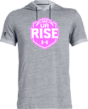 Under Armour Stadium Short Sleeve Hoodie - UA Rise Girls Session l 2026 (Neon Pink)