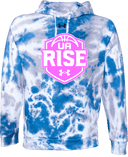 Under Armour Rival Fleece Hoodie Tie-Dye - UA Rise Girls Session l 2026 (Neon Pink)
