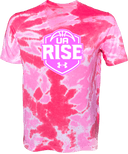 Under Armour Athletics Short Sleeve Tie-Dye - UA Rise Girls Session l 2026 (Neon Pink)