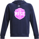 Under Armour Rival Fleece Hoodie - UA Rise Girls Session l 2026 (Neon Pink)