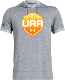 Under Armour Stadium Short Sleeve Hoodie - Girls UAA Session I 2026 (Peach Cream)
