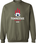 Crew Sweatshirt - USYS TN State Cup (w1/2) 2026 (White & Red)