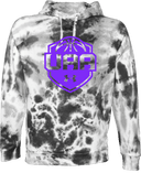 Under Armour Rival Fleece Hoodie Tie-Dye - Girls UAA Session I 2026 (Neon Violet)