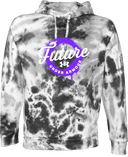 Under Armour Rival Fleece Hoodie Tie-Dye - UA Future West Regionals Session 1 2026(White text Purple Drip Halo)