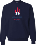 Crew Sweatshirt - USYS GA State Cup (w2/3) 2026 (Navy and Red Text)