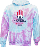 Tie-Dye Hoodies - USYS GA State Cup (w2/3) 2026 (Navy and Red Text)