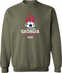 Crew Sweatshirt - USYS GA State Cup (w1/3) 2026 (White & Red)