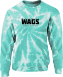 Crew Sweatshirt - WAGS Tournament 2026 (Black, Wordmark with outline)